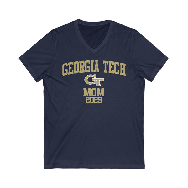 Georgia Tech 2029 MOM V-Neck Tee