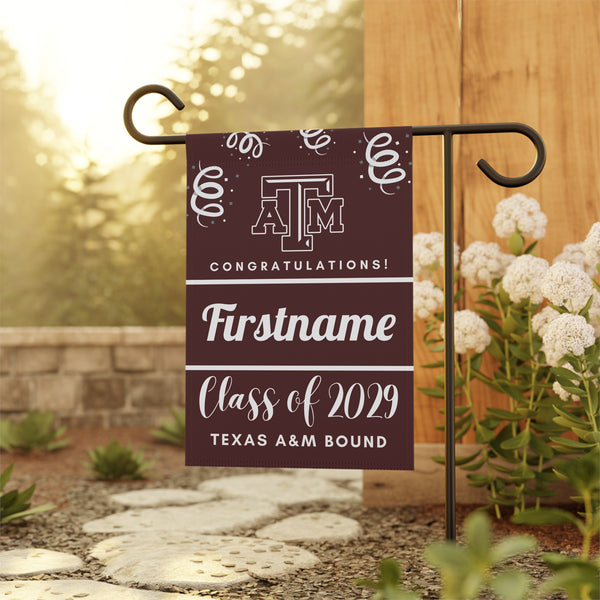 Personalized TAMU 2029 Yard Flag