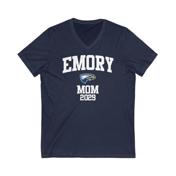 Emory 2029 MOM V-Neck Tee