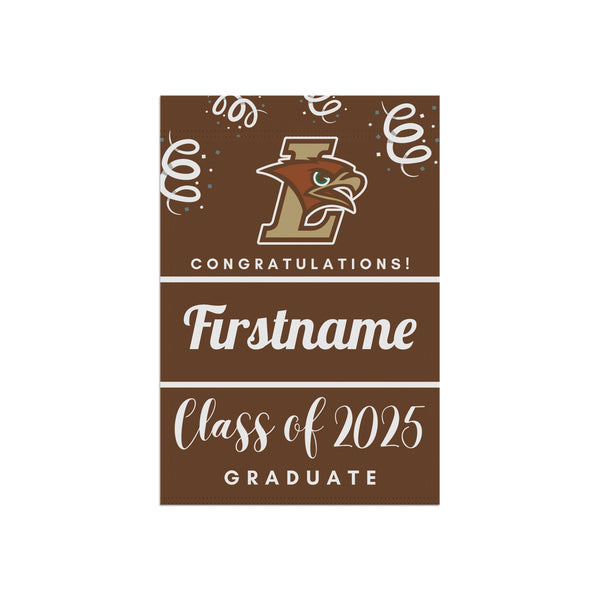 Personalized Lehigh 2025 Graduate Yard Flag