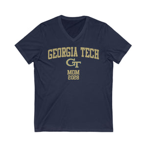 GT Class of 2028 MOM V-Neck Tee