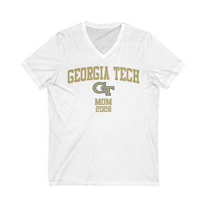 GT Class of 2028 MOM V-Neck Tee