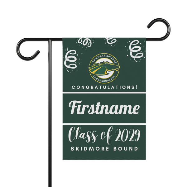 Personalized Skidmore 2029 Yard Flag