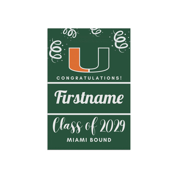 Personalized Miami 2029 Yard Flag