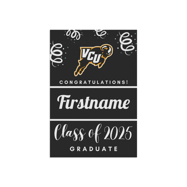 Personalized VCU 2025 Graduate Yard Flag