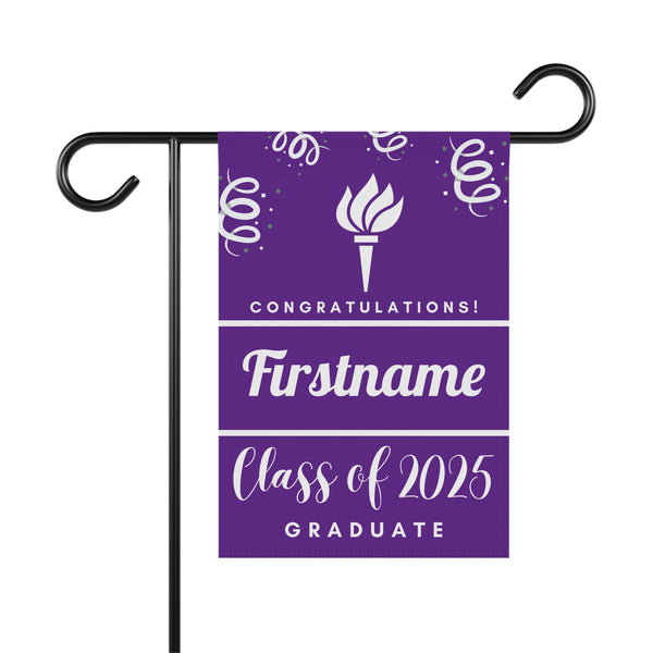 Personalized NYU 2025 Graduate Yard Flag