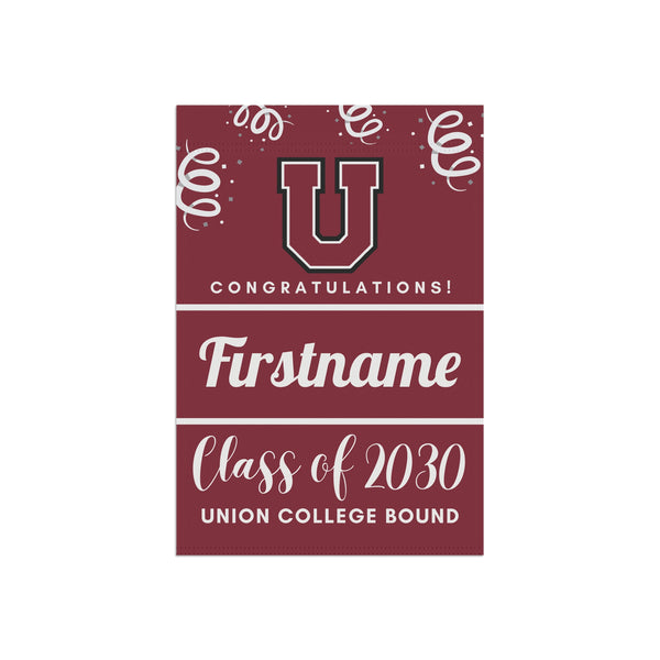 Personalized Union College 2030 Yard Flag