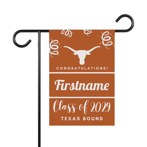 Personalized UT Austin 2029 Yard Flag
