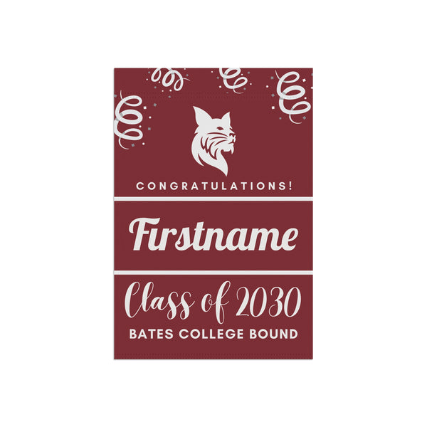Personalized Bates 2030 Yard Flag