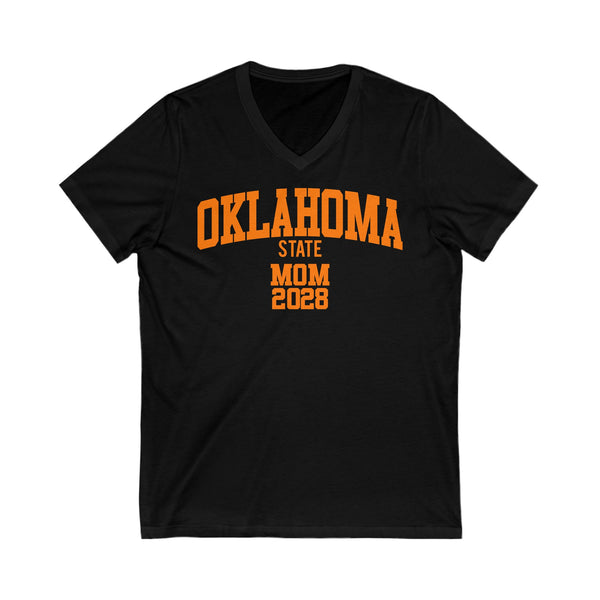 OK State Class of 2028 MOM V-Neck Tee