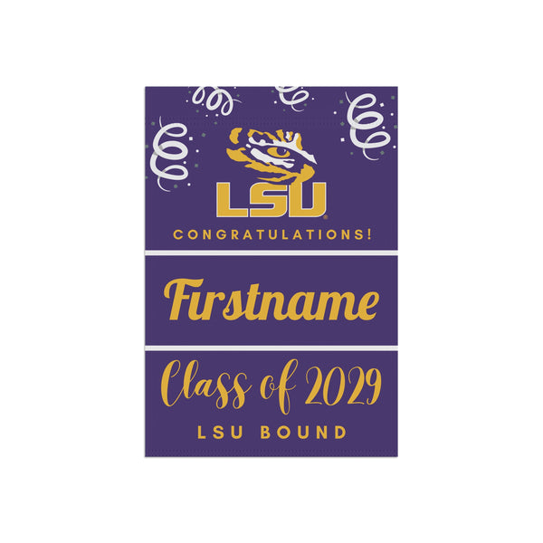 Personalized LSU 2029 Yard Flag