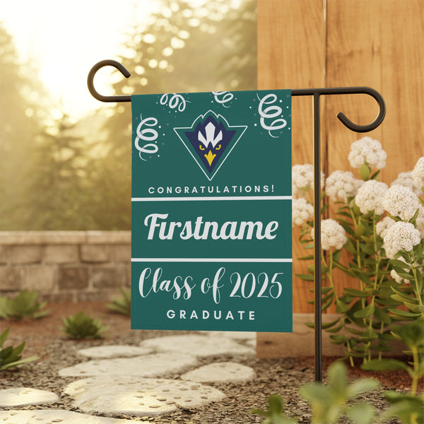 Personalized UNCW 2025 Graduate Yard Flag