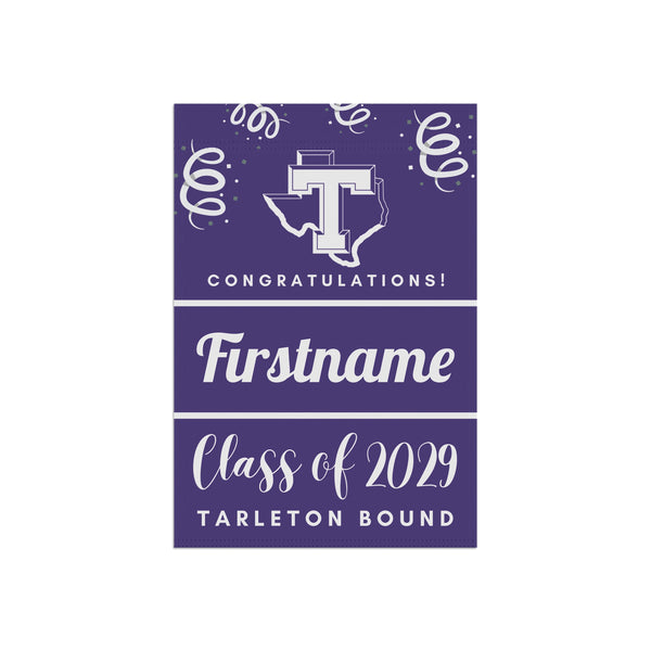 Personalized Tarleton State 2029 Yard Flag