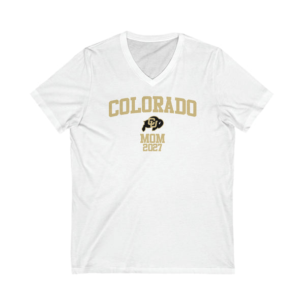 CU Boulder Class of 2027 MOM V-Neck Tee