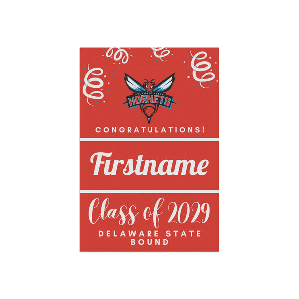Personalized Delaware State 2029 Yard Flag