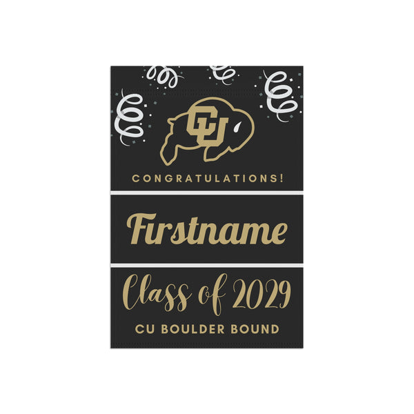 Personalized CU Boulder 2029 Yard Flag