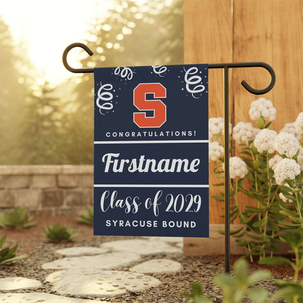 Personalized Syracuse 2029 Yard Flag