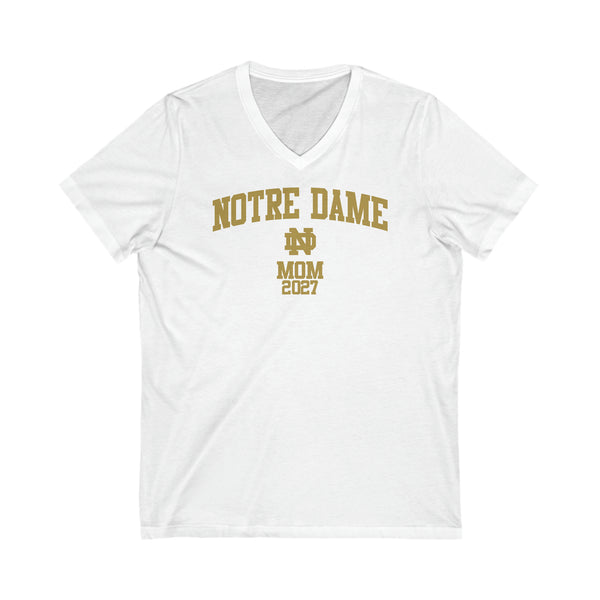 Notre Dame Class of 2027 MOM V-Neck Tee