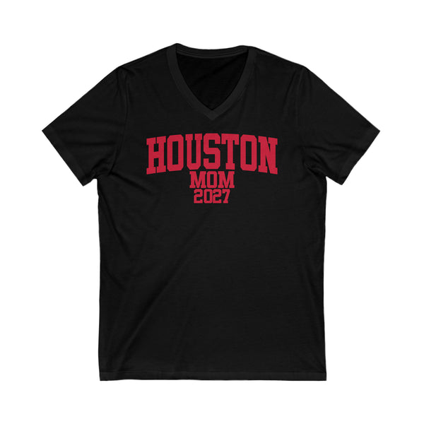 Houston Class of 2027 MOM V-Neck Tee