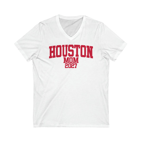 Houston Class of 2027 MOM V-Neck Tee