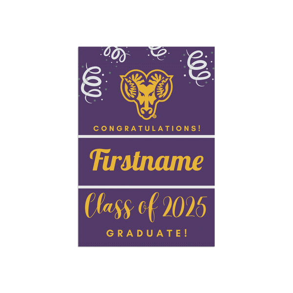 Personalized West Chester 2025 Graduate Yard Flag