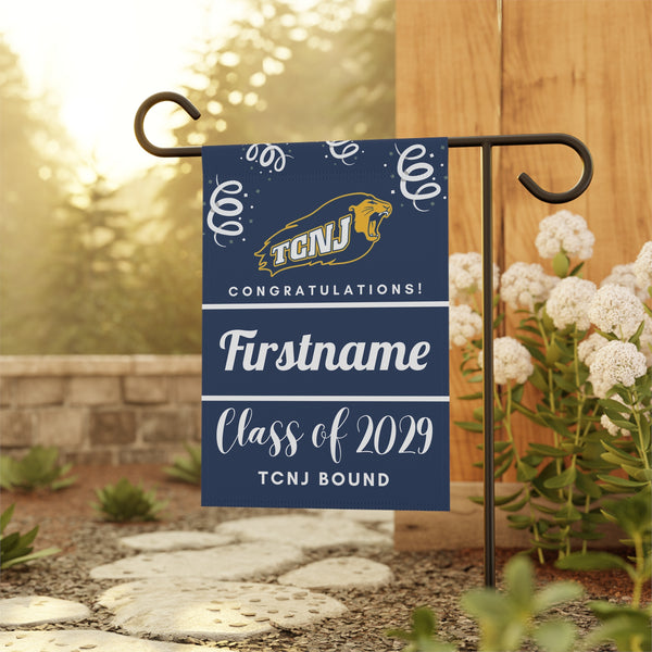 Personalized TCNJ 2029 Yard Flag