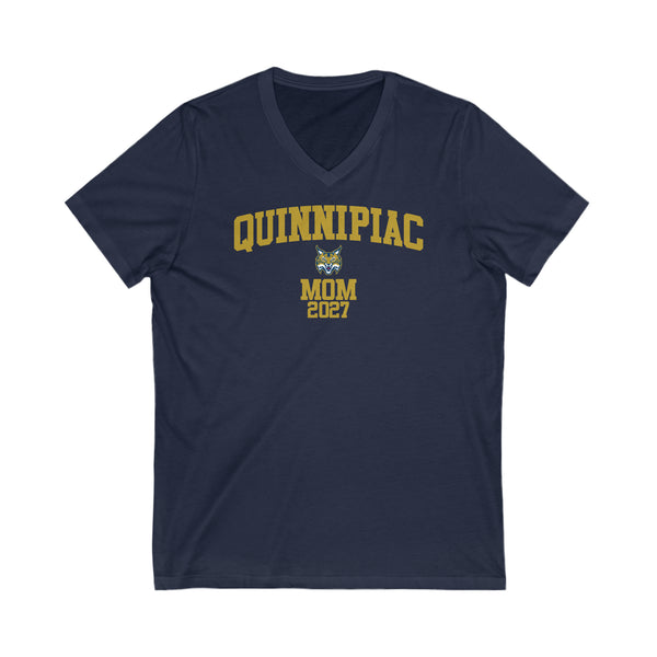 Quinnipiac Class of 2027 MOM V-Neck Tee