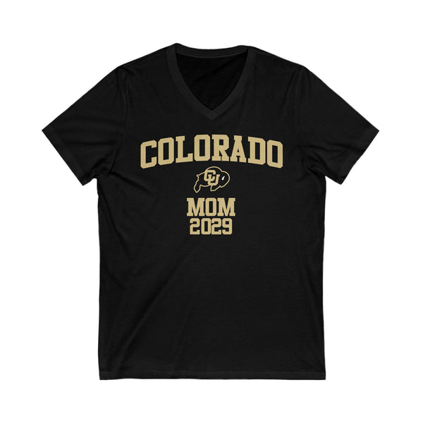 CU Boulder 2029 MOM V-Neck Tee