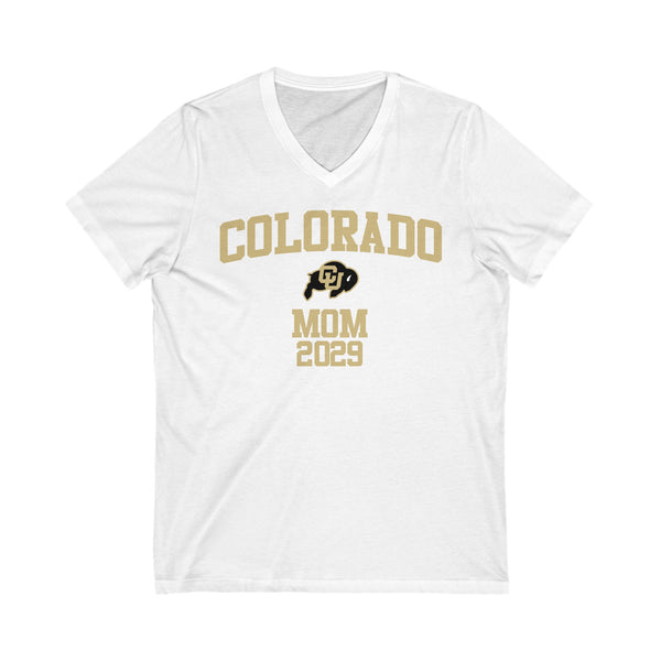 CU Boulder 2029 MOM V-Neck Tee