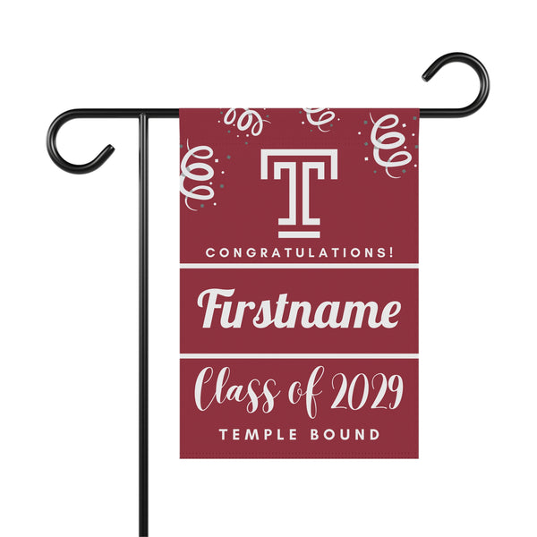 Personalized Temple 2029 Yard Flag
