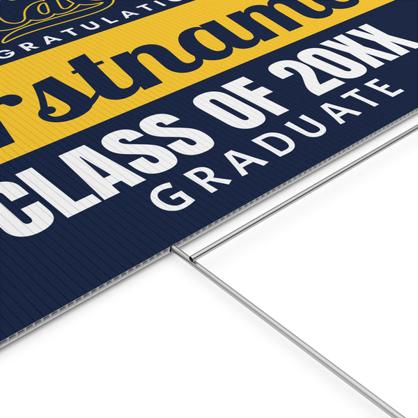 Personalized UC Berkeley Graduation Yard Sign
