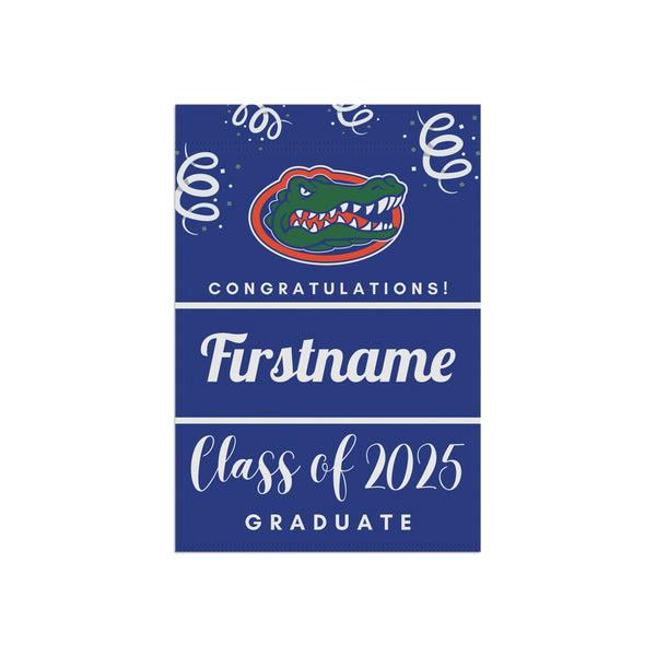 Personalized UF 2025 Graduate Yard Flag