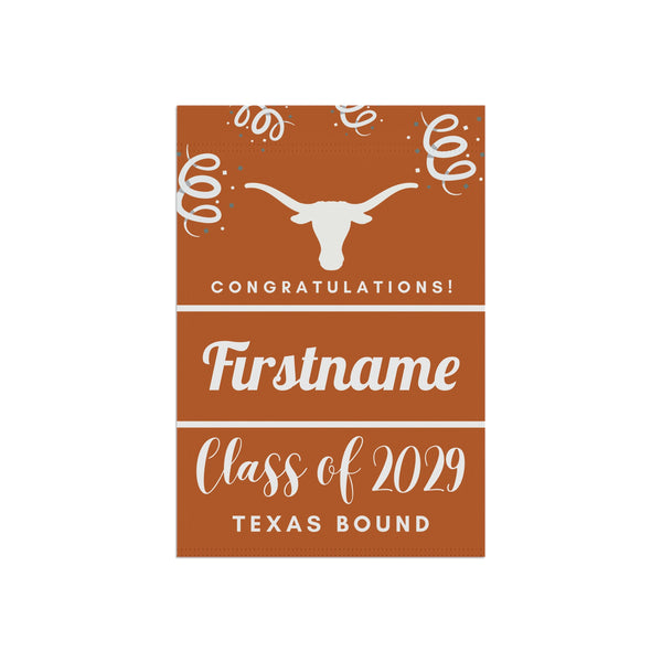 Personalized UT Austin 2029 Yard Flag