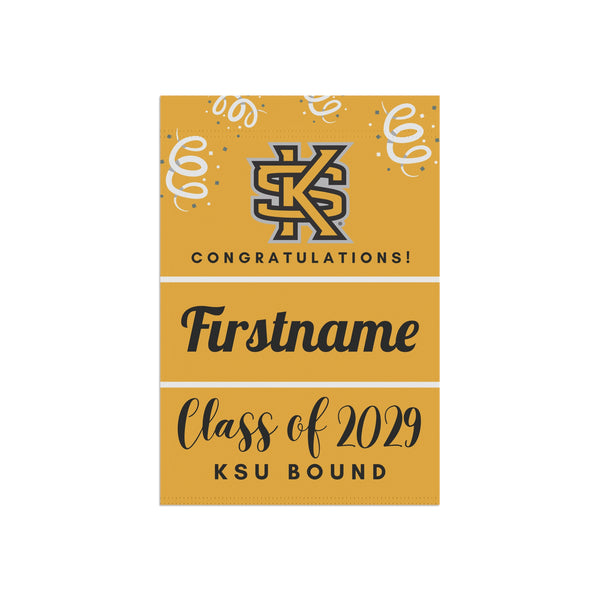 Personalized KSU 2029 Yard Flag