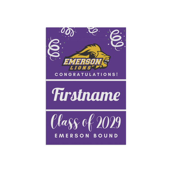Personalized Emerson 2029 Yard Flag