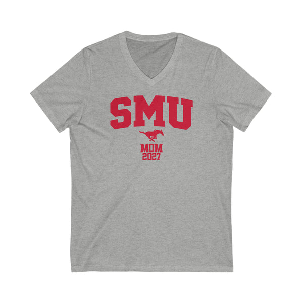 SMU Class of 2027 MOM V-Neck Tee