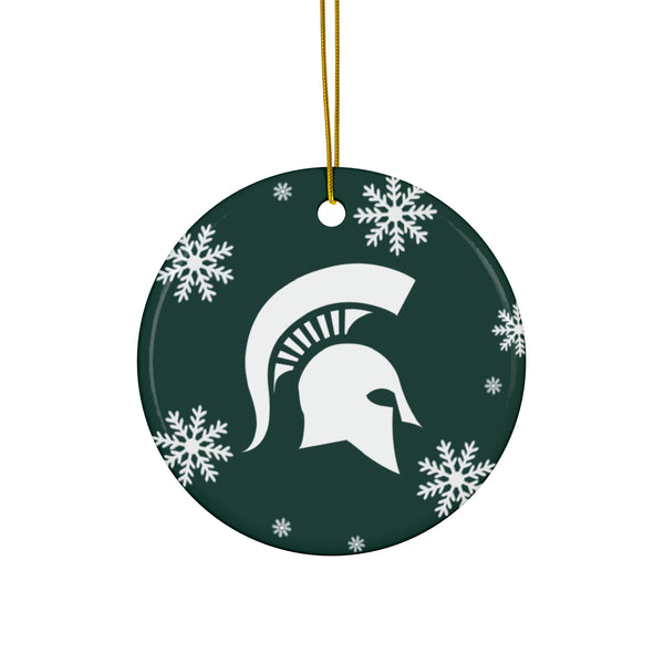 Michigan State Ceramic Ornaments