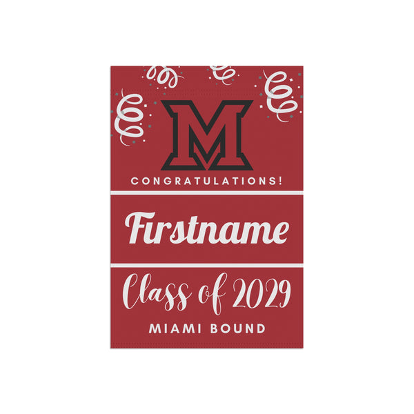 Personalized MiamiU 2029 Yard Flag
