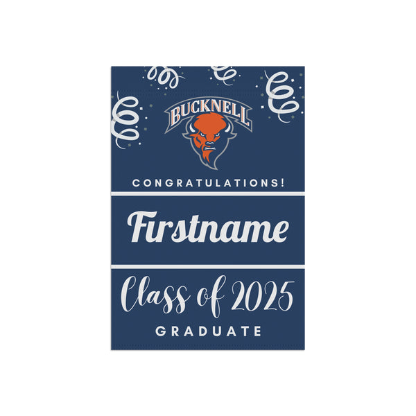 Personalized Bucknell 2025 Graduate Yard Flag