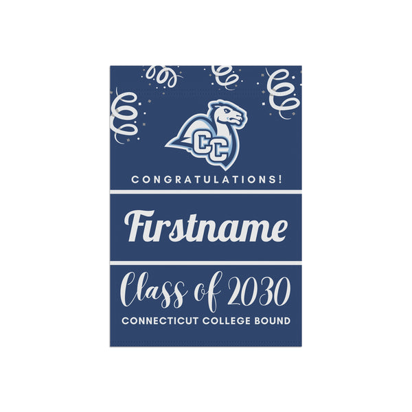 Personalized Connecticut College 2030 Yard Flag