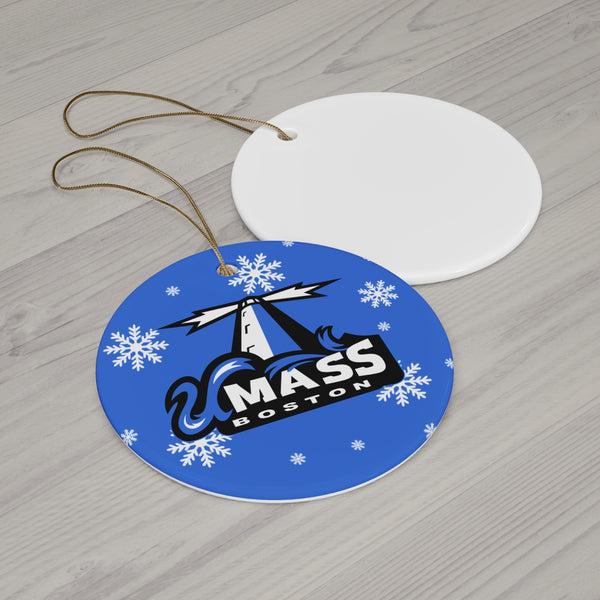 UMass Boston Ceramic Ornaments