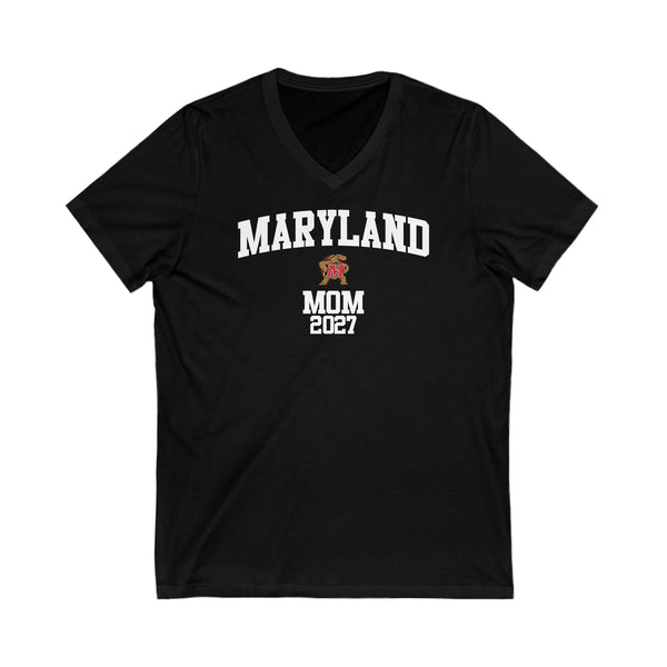 Maryland Class of 2027 MOM V-Neck Tee