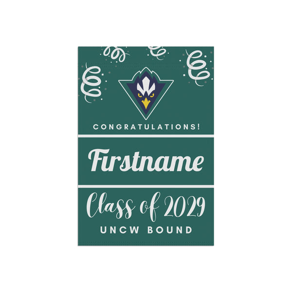 Personalized UNCW 2029 Yard Flag