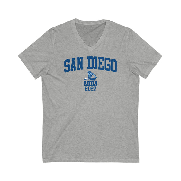 San Diego Class of 2027 MOM V-Neck Tee