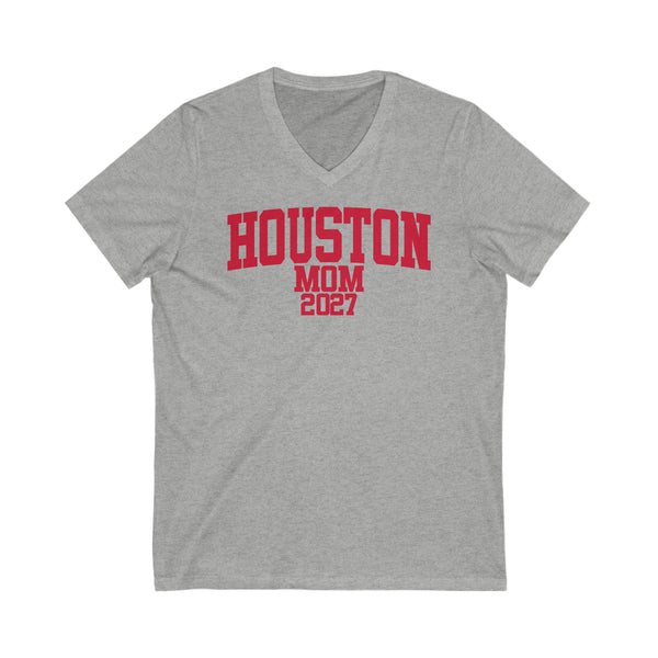Houston Class of 2027 MOM V-Neck Tee