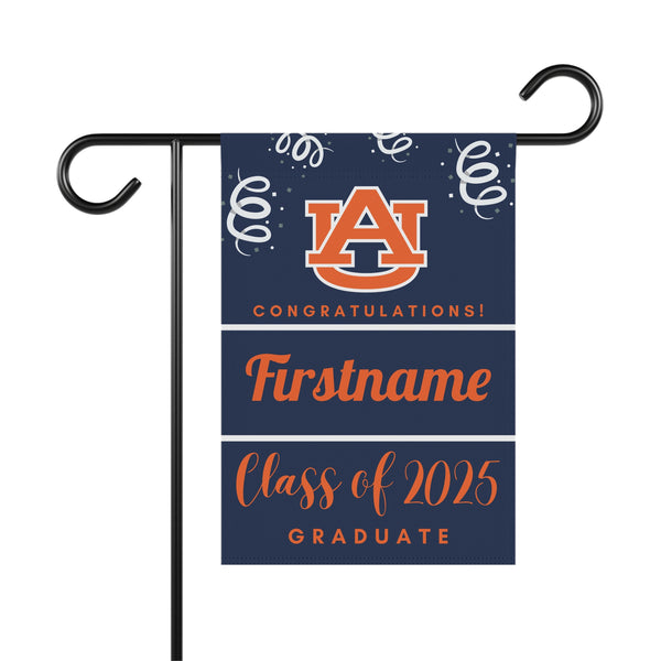 Personalized Auburn 2025 Graduate Yard Flag
