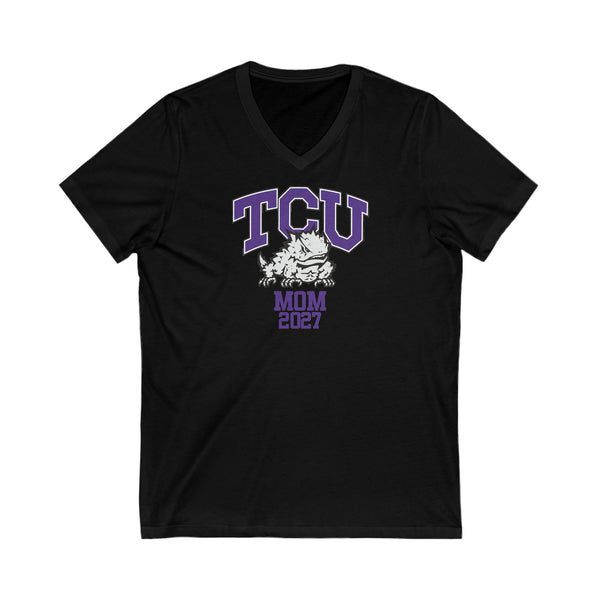 TCU Class of 2027 MOM V-Neck Tee