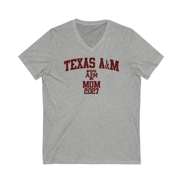 TAMU Class of 2027 MOM V-Neck Tee