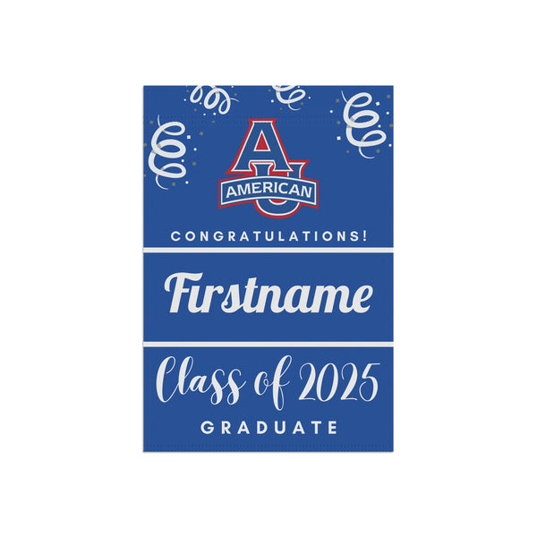 Personalized American 2025 Graduate Yard Flag