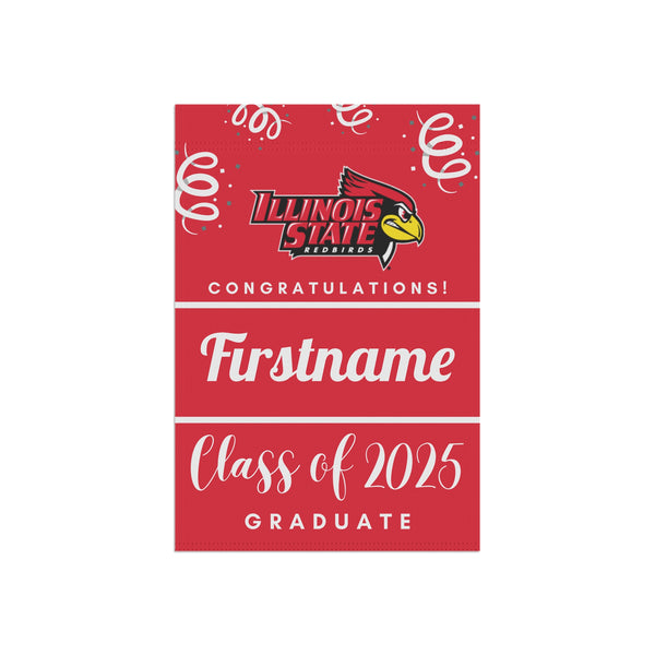 Personalized ISU 2025 Graduate Yard Flag